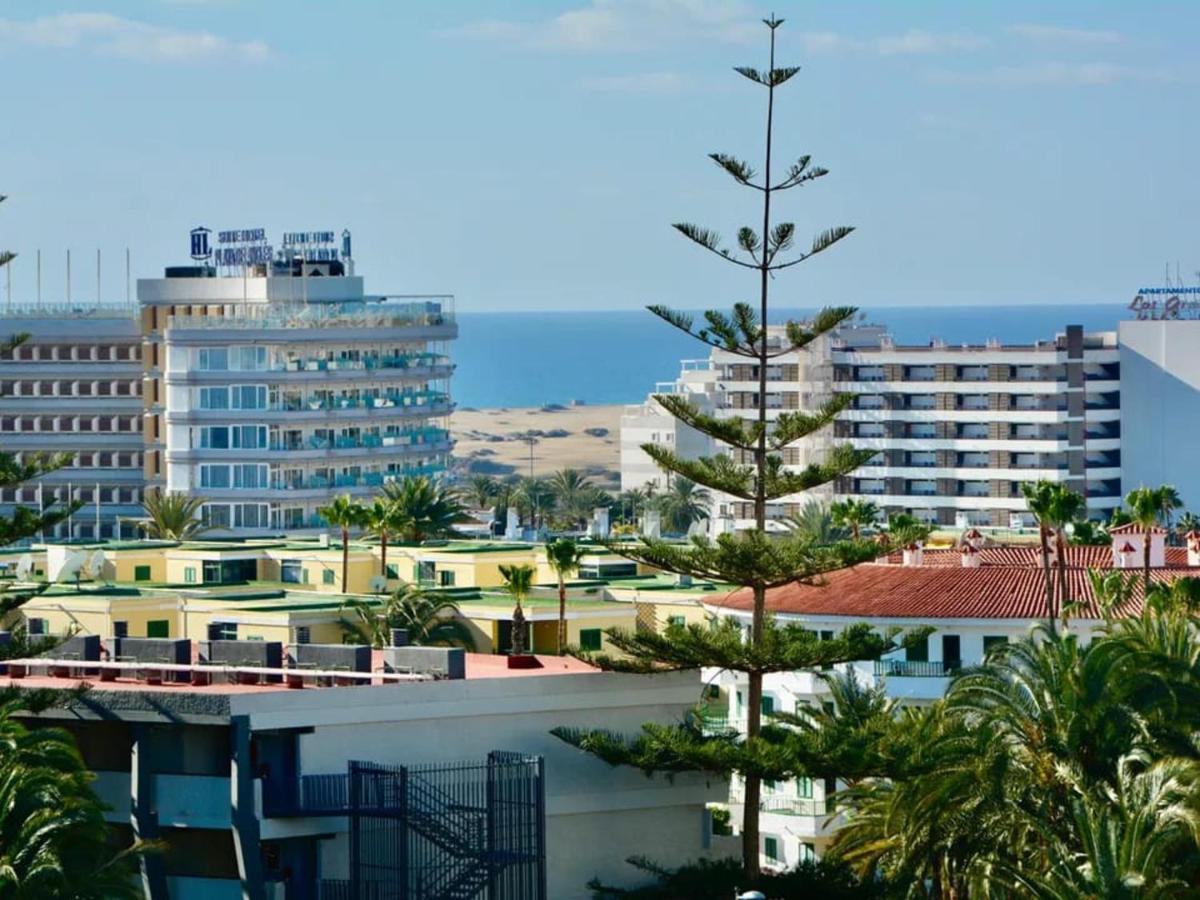 Penthouse In Playa Del Ingles With Lovely View Leilighet Eksteriør bilde